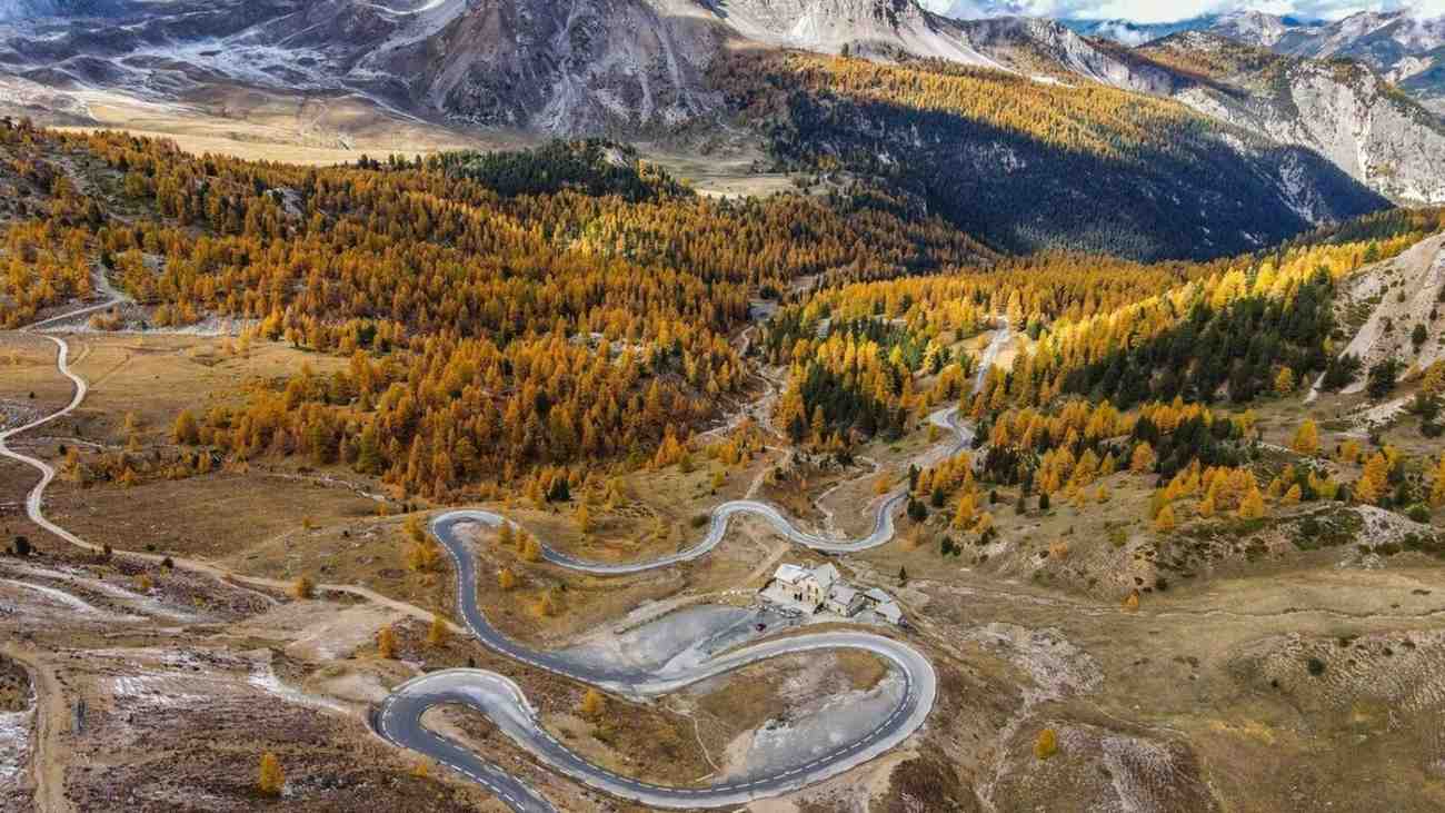 col-izoard-autumn-road-forest